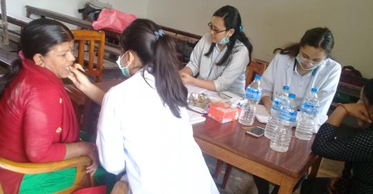 फलेवासमा आयोजित स्वास्थ्य शिबिरमा झण्डै दुई हजारको उपचार